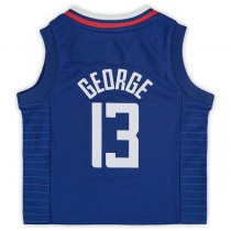 LA.Clippers #13 Paul George Infant 2020-21 Jersey Icon Edition Royal Stitched American Basketball Jersey