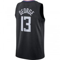 LA.Clippers #13 Paul George Jordan Brand 2020-21 Swingman Jersey Statement Edition Black Stitched American Basketball Jersey
