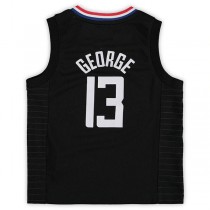 LA.Clippers #13 Paul George Jordan Brand Preschool 2020-21 Fast Break Replica Jersey Statement Edition Black Stitched American Basketball Jersey