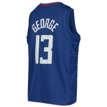 LA.Clippers #13 Paul George Swingman Jersey Icon Edition Royal Stitched American Basketball Jersey