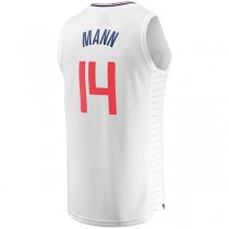 LA.Clippers #14 Terance Mann Fanatics Branded Fast Break Replica Player Jersey White Association Edition Stitched American Basketball Jersey
