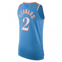 LA.Clippers #2 Kawhi Leonard 2021-22 Authentic Player Jersey City Edition Light Blue Stitched American Basketball Jersey
