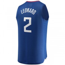 LA.Clippers #2 Kawhi Leonard Fanatics Branded Fast Break Player Jersey Icon Edition Royal Stitched American Basketball Jersey