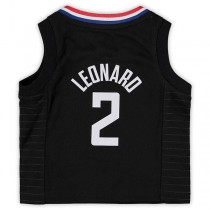 LA.Clippers #2 Kawhi Leonard Jordan Brand Infant 2020-21 Jersey Black Statement Edition Stitched American Basketball Jersey