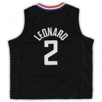 LA.Clippers #2 Kawhi Leonard Jordan Brand Toddler 2020-21 Jersey Black Statement Edition Stitched American Basketball Jersey