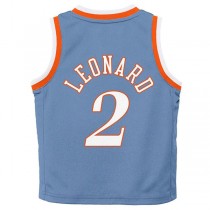 LA.Clippers #2 Kawhi Leonard Toddler 2021-22 City Edition Replica Jersey Light Blue Stitched American Basketball Jersey