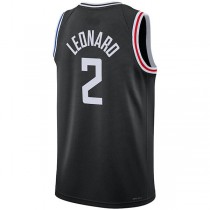 LA.Clippers #2 Kawhi Leonard Unisex 2022-23 Swingman Jersey City Edition Black Stitched American Basketball Jersey