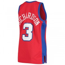 LA.Clippers #3 Quentin Richardson Mitchell & Ness 2000-01 Hardwood Classics Swingman Jersey Statement Edition Red Stitched American Basketball Jersey