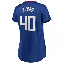 LA.Clippers #40 Ivica Zubac Fanatics Branded Fast Break Player Jersey Icon Edition Royal Stitched American Basketball Jersey