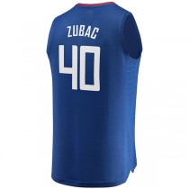 LA.Clippers #40 Ivica Zubac Fanatics Branded Fast Break Replica Jersey Blue Icon Edition Royal Stitched American Basketball Jersey