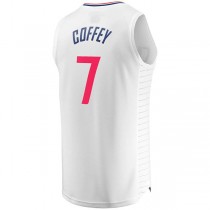 LA.Clippers #7 Amir Coffey Fanatics Branded Fast Break Replica Player Jersey White Association Edition Stitched American Basketball Jersey