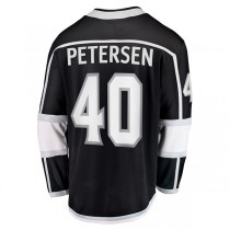 LA.Kings #40 Cal Petersen Fanatics Branded Home Breakaway Player Jersey Black Stitched American Hockey Jerseys