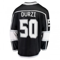 LA.Kings #50 Sean Durzi Fanatics Branded Home Breakaway Player Jersey Black Stitched American Hockey Jerseys