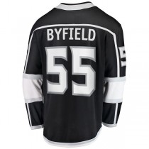 LA.Kings #55 Quinton Byfield Fanatics Branded Home Team Breakaway Player Jersey Black Stitched American Hockey Jerseys