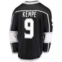 LA.Kings #9 Adrian Kempe Fanatics Branded Breakaway Player Jersey Black Stitched American Hockey Jerseys