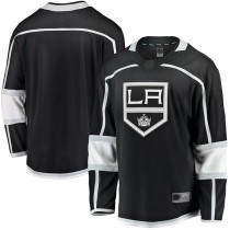LA.Kings Fanatics Branded 2020-21 Home Breakaway Jersey Black Stitched American Hockey Jerseys
