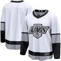 LA.Kings Fanatics Branded Alternate Premier Breakaway Team Jersey White Stitched American Hockey Jerseys