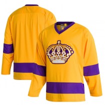 LA.Kings Team Classics Authentic Blank Jersey Gold Stitched American Hockey Jerseys