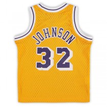 LA.Lakers #32 Magic Johnson Mitchell & Ness Infant Retired Player Jersey Gold Stitched American Basketball Jersey