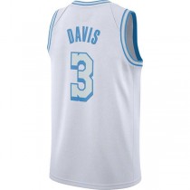 LA.Lakers #3 Anthony Davis 2020-21 Swingman Jersey White City Edition Stitched American Basketball Jersey