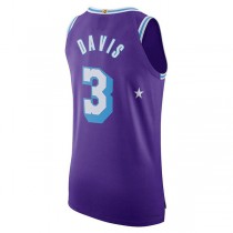 LA.Lakers #3 Anthony Davis 2021-22 Authentic Player Jersey City Edition Purple Stitched American Basketball Jersey