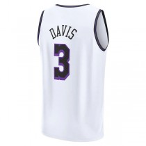 LA.Lakers #3 Anthony Davis Fanatics Branded 2022-23 Fastbreak Jersey City Edition White Stitched American Basketball Jersey
