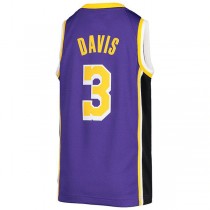 LA.Lakers #3 Anthony Davis Jordan Brand 2020-21 Swingman Jersey Statement Edition Purple Stitched American Basketball Jersey