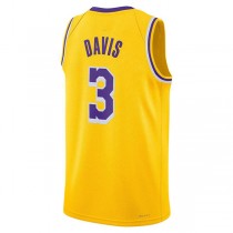 LA.Lakers #3 Anthony Davis Unisex 2022-23 Swingman Jersey Gold Stitched American Basketball Jersey
