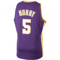 LA.Lakers #5 Robert Horry Mitchell & Ness 1999-2000 Hardwood Classics Swingman Player Jersey Purple Stitched American Basketball Jersey