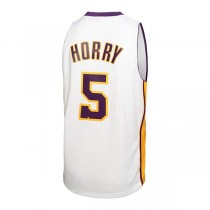 LA.Lakers #5 Robert Horry Mitchell & Ness 2002-03 Hardwood Classics Swingman Jersey White Stitched American Basketball Jersey
