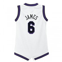 LA.Lakers #6 LeBron James Infant 2022-23 Replica Jersey City Edition White Stitched American Basketball Jersey