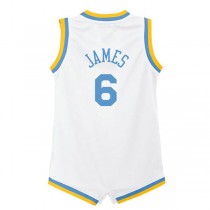 LA.Lakers #6 LeBron James Infant 2022-23 Swingman Jersey White Classic Edition White Stitched American Basketball Jersey