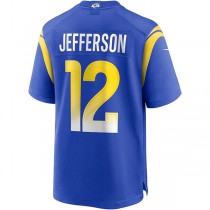 LA.Rams #12 Van Jefferson Royal Player Game Jersey Stitched American Football Jerseys