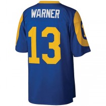 LA.Rams #13 Kurt Warner Mitchell & Ness Royal Legacy Replica Jersey Stitched American Football Jerseys