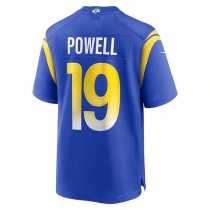 LA.Rams #19 Brandon Powell Royal Game Jersey Stitched American Football Jerseys