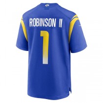 LA.Rams #1 Allen Robinson Royal Game Stitched American Football Jersey