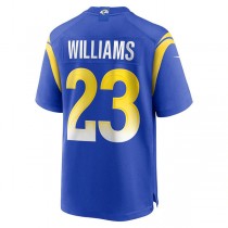 LA.Rams #23 Kyren Williams Royal Game Player Jersey Stitched American Football Jerseys