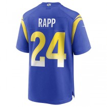 LA.Rams #24 Taylor Rapp Royal Game Jersey Stitched American Football Jerseys