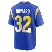 LA.Rams #32 Travin Howard Royal Game Player Jersey Stitched American Football Jerseys