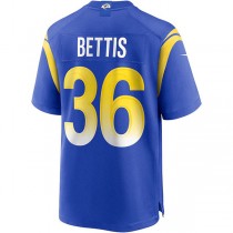 LA.Rams #36 Jerome Bettis Royal Game Retired Player Jersey Stitched American Football Jerseys