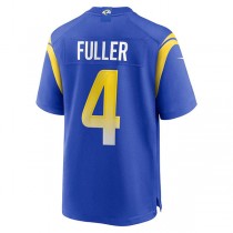 LA.Rams #4 Jordan Fuller Royal Game Player Jersey Stitched American Football Jerseys