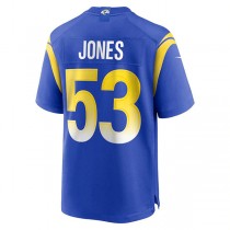 LA.Rams #53 Ernest Jones Royal Team Game Player Jersey Stitched American Football Jerseys