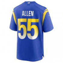 LA.Rams #55 Brian Allen Royal Game Jersey Stitched American Football Jerseys