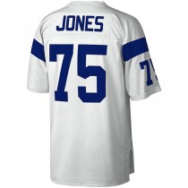 LA.Rams #75 Deacon Jones Mitchell & Ness White 1969 Legacy Replica Jersey Stitched American Football Jerseys