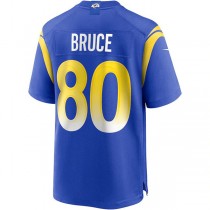 LA.Rams #80 Isaac Bruce Royal Game Retired Player Jersey Stitched American Football Jerseys