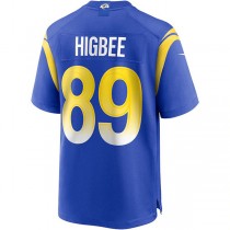 LA.Rams #89 Tyler Higbee Royal Game Player Jersey Stitched American Football Jerseys