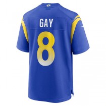 LA.Rams #8 Matt Gay Royal Game Jersey Stitched American Football Jerseys