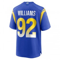 LA.Rams #92 Jonah Williams Royal Game Player Jersey Stitched American Football Jerseys