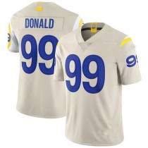 LA.Rams #99 Aaron Donald Bone Vapor Limited Jersey Stitched American Football Jersey