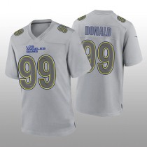 LA.Rams #99 Aaron Donald Gray Atmosphere Game Jersey Stitched American Football Jerseys